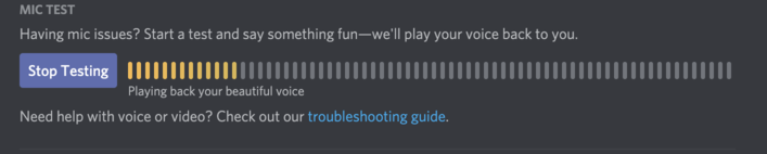 Discord Mic Test