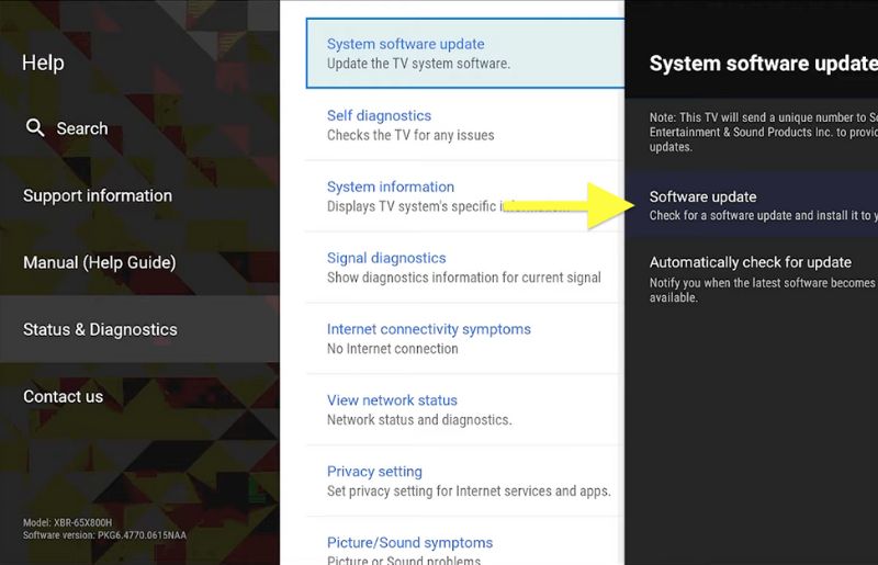 Update TV Software/Firmware