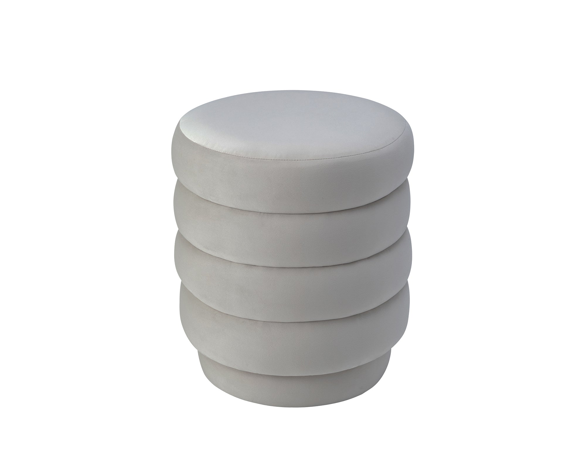 Lou Stool  -  Limestone Velvet