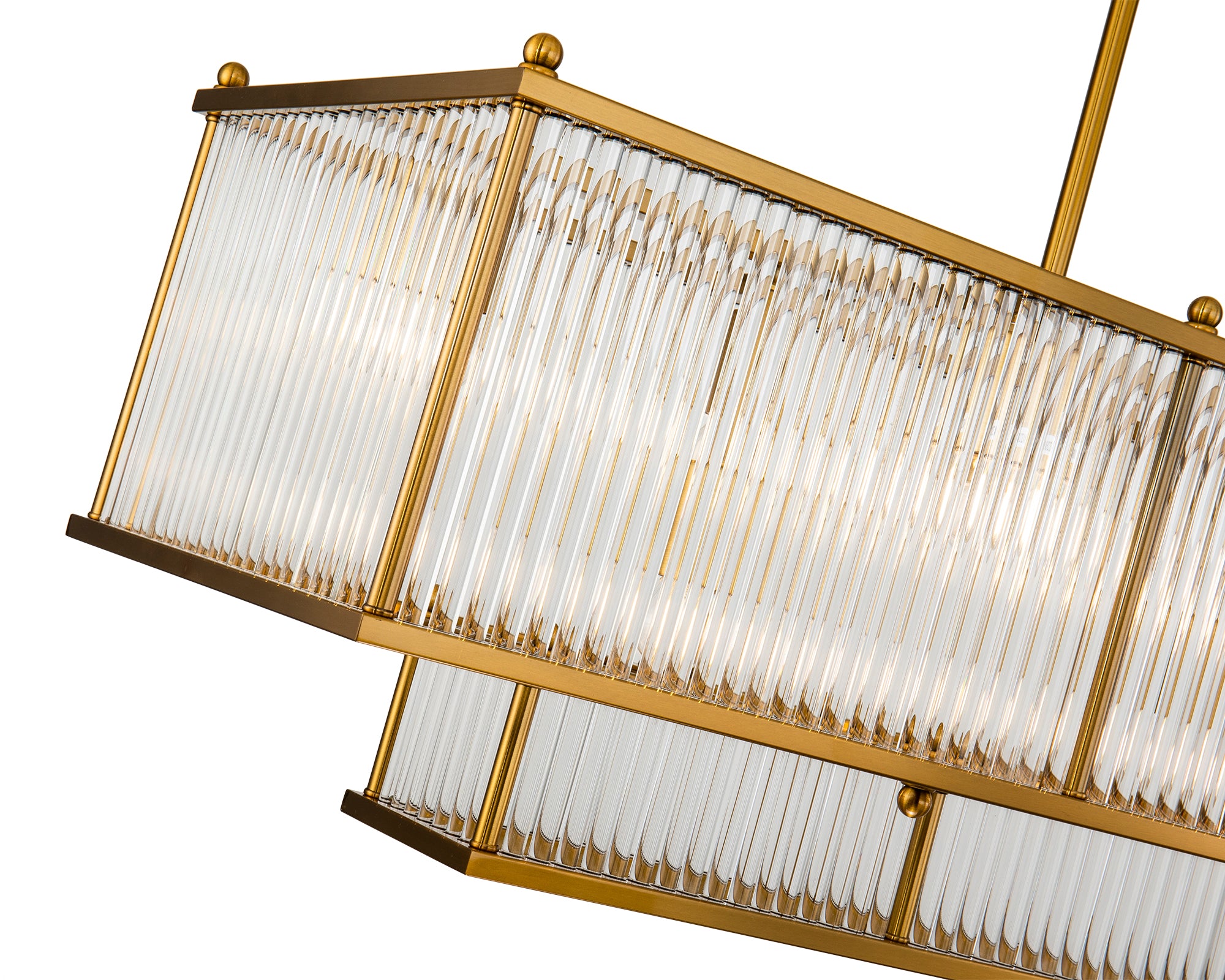 Kartier Pendant Lamp - Brass/Clear Glass