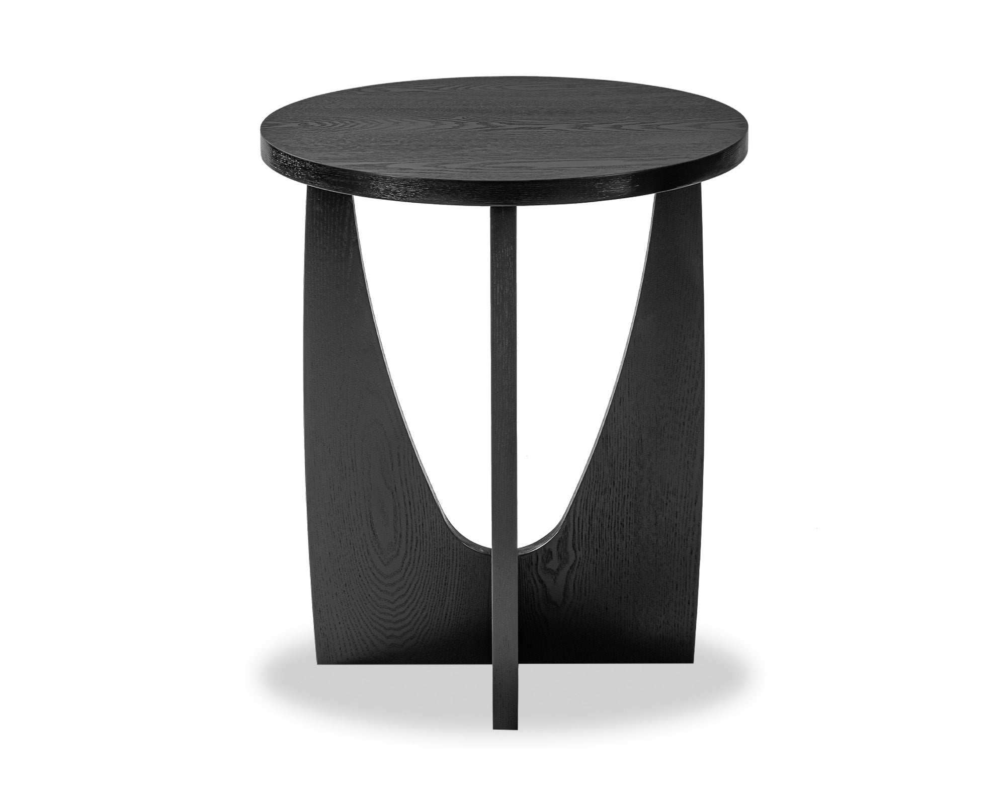Borne Side Table  -  Matt Black Ash