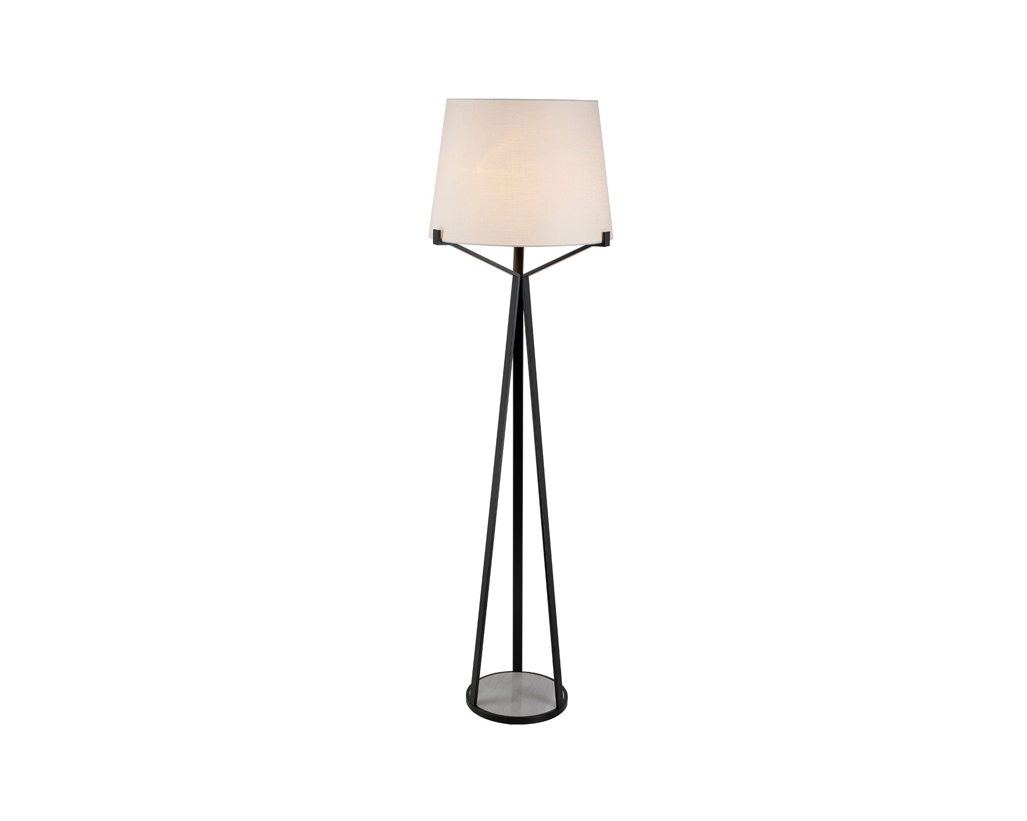 Luca Floor Lamp  -  White Marble Base