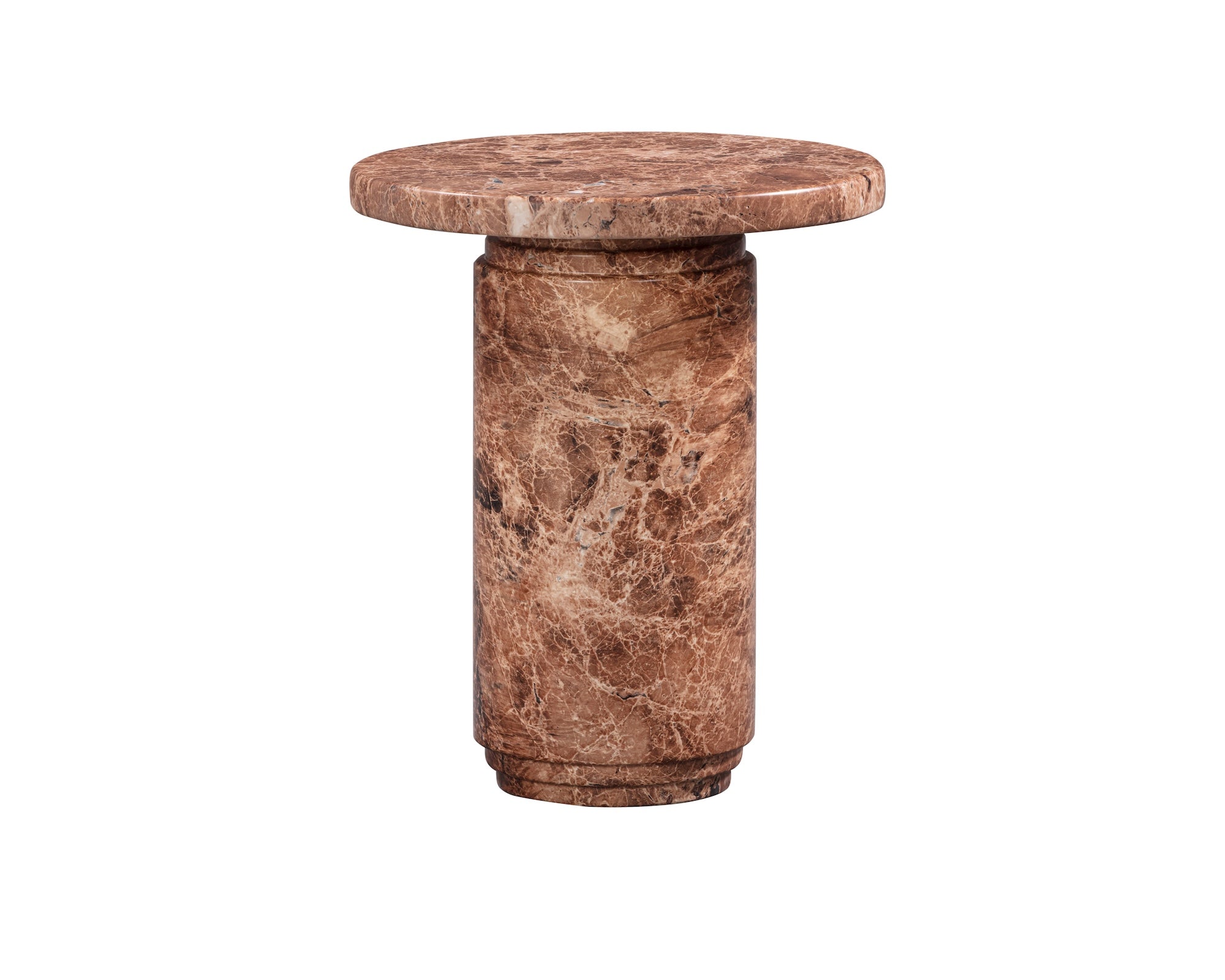 Mila Side Table  - Rosso  Levanto